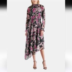 Steve Madden Starla Dress Black Multi Medium